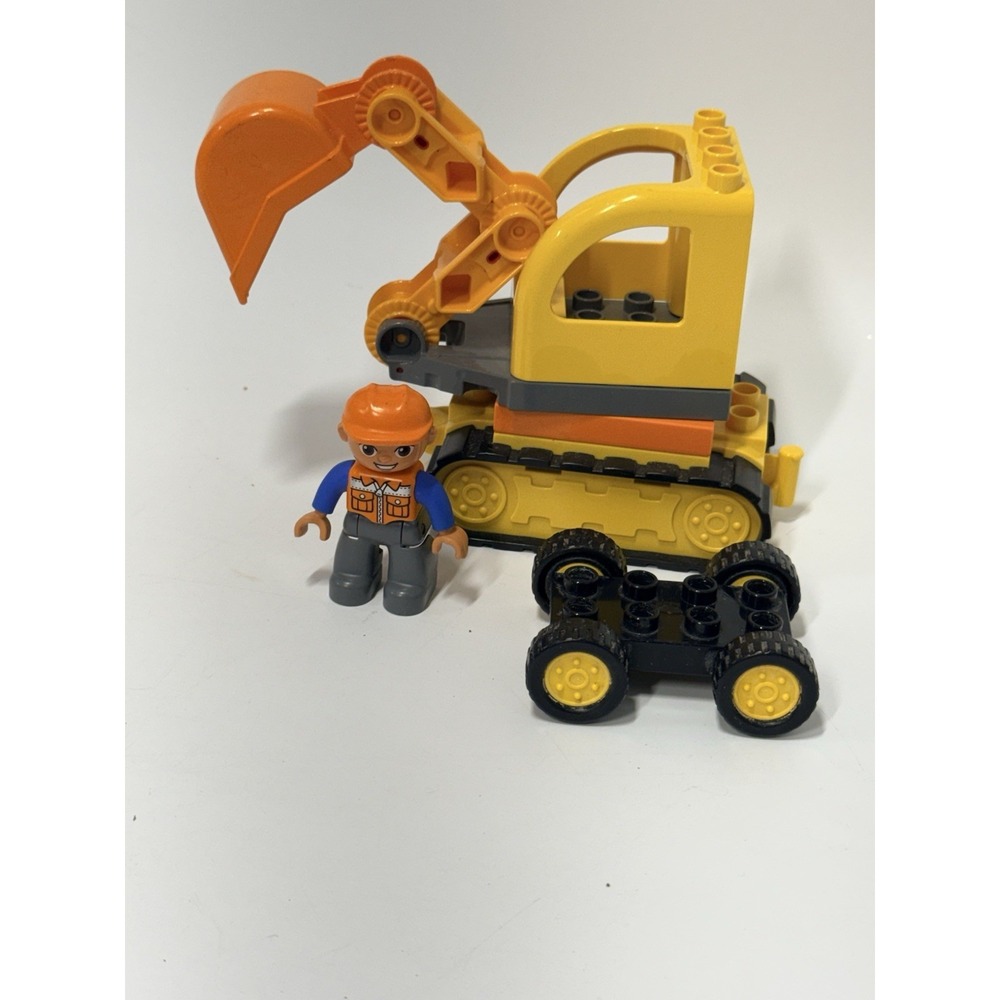 LEGO DUPLO 10812 Tracked Excavator & Construction Figure